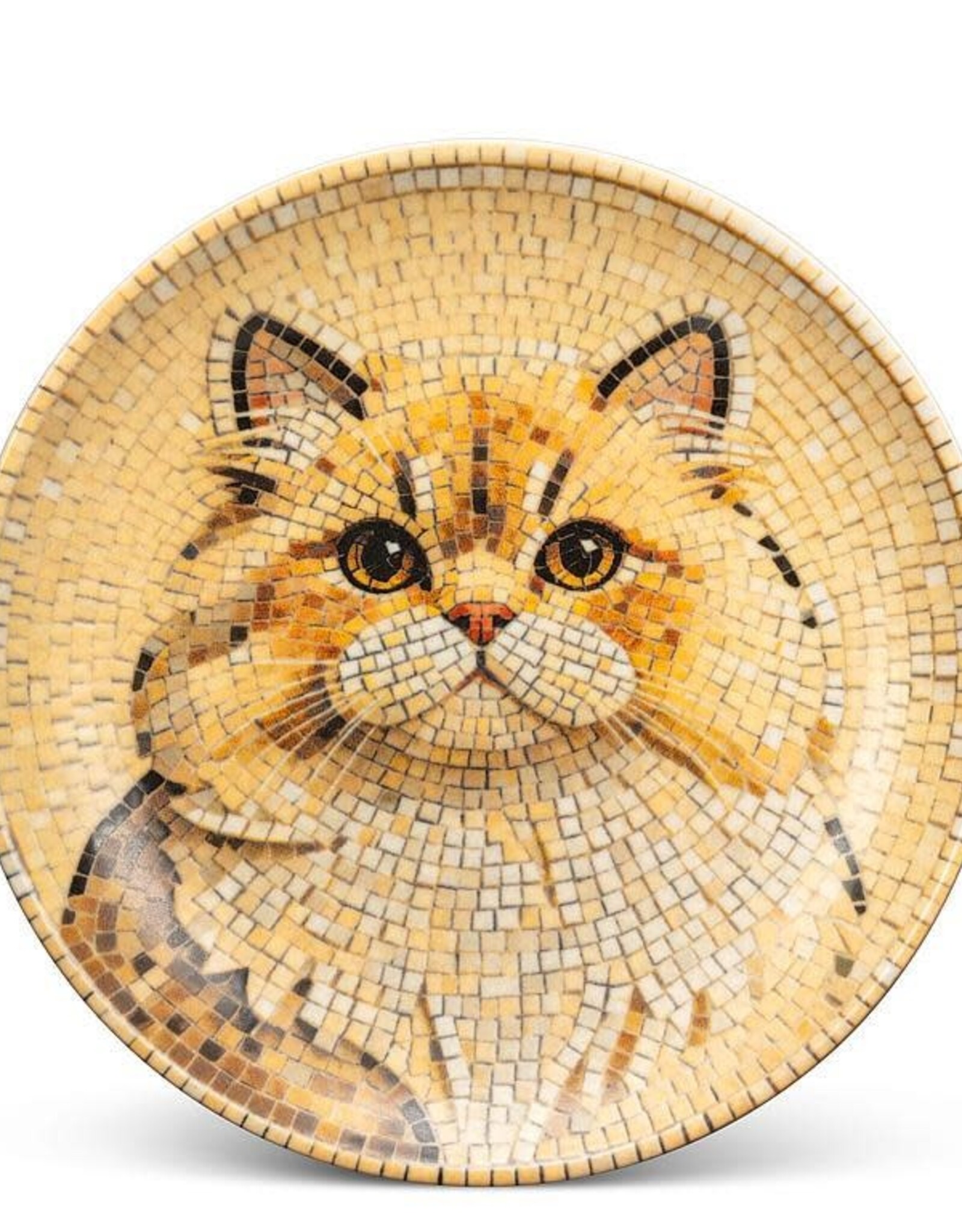 Side Plate - Mosaic Golden Cat