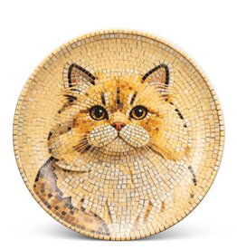Side Plate - Mosaic Golden Cat