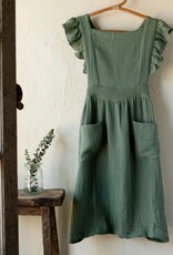 Apron - Ruffle Green