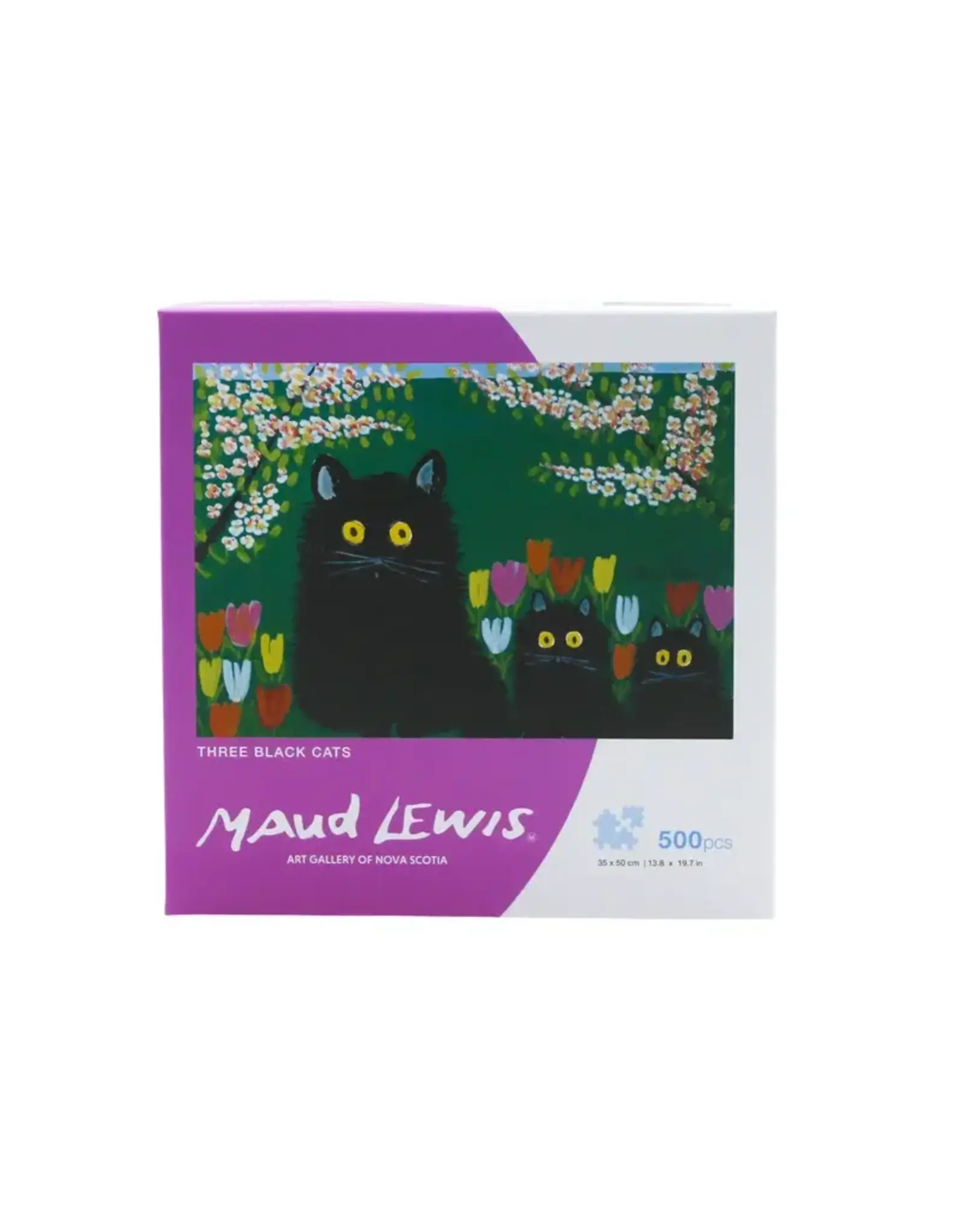 Puzzle - Maud Lewis, Three Black Cats, 500 Piece