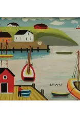 Maud Lewis - Art Print, Harbour View, 8x10"