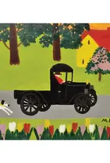Maud Lewis - Art Print, Dog Chasing Truck, 8x10"