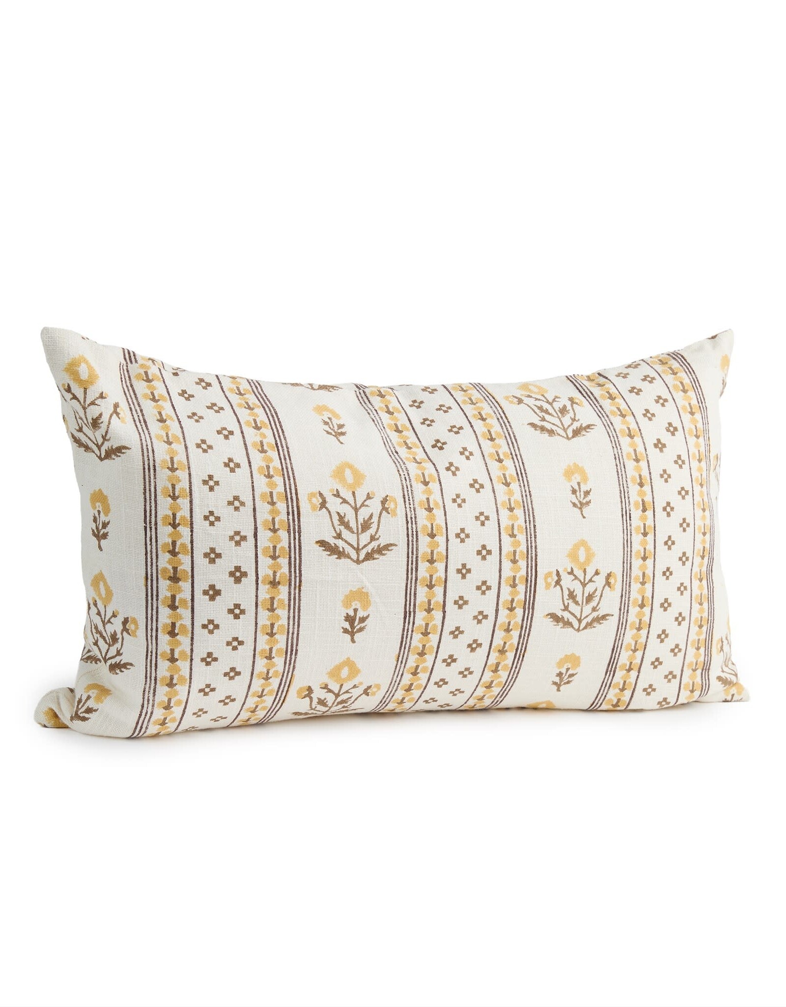 Cushion - Block Print, Yellow