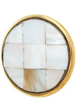 Knob - Mother of Pearl & Gold