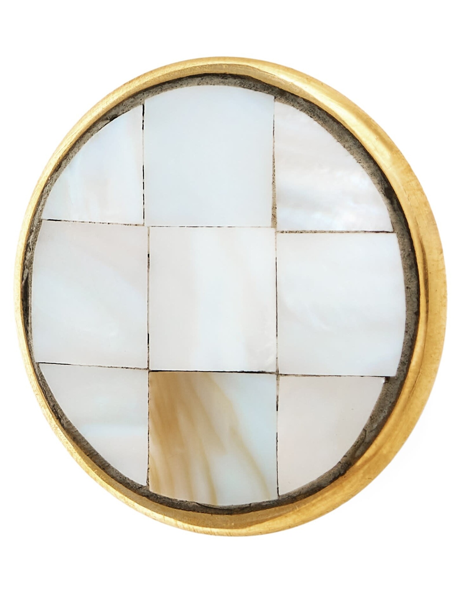 Knob - Mother of Pearl & Gold