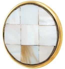 Knob - Mother of Pearl & Gold