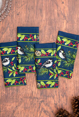 Cloth Napkins - April Cornell, Winter Bird, Set of 4