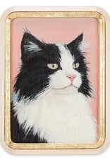 Art - Framed Fluffy Cat, 12 x 15"