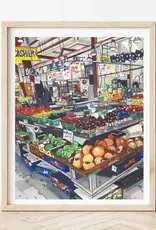 Medjool Studio - Art Print, Granville Fruit Watercolour, 11 x 14"