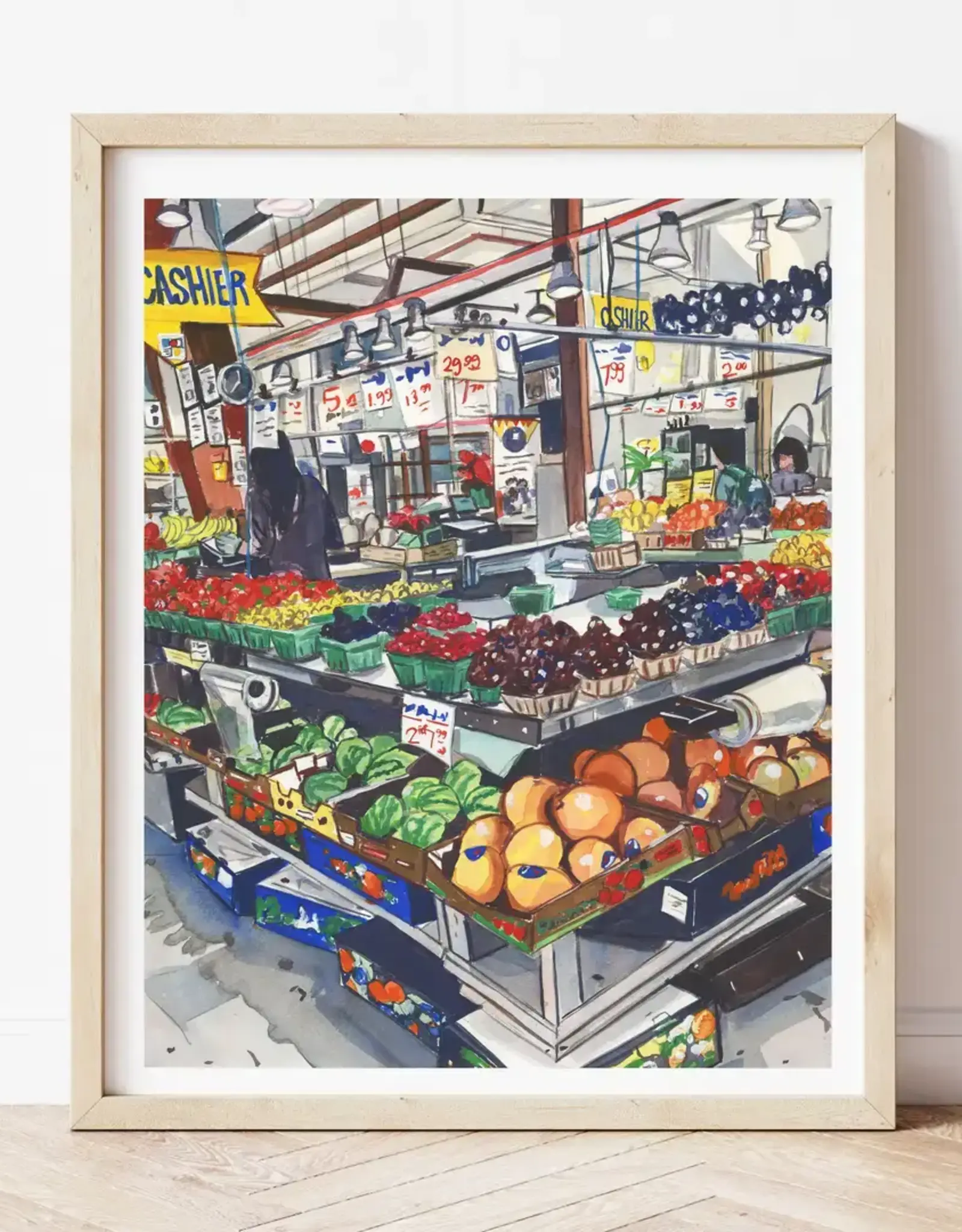 Medjool Studio - Art Print, Granville Fruit Watercolour, 11 x 14"