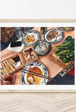Medjool Studio - Art Print, Nom Wah Tea Parlor, 8 x 10"