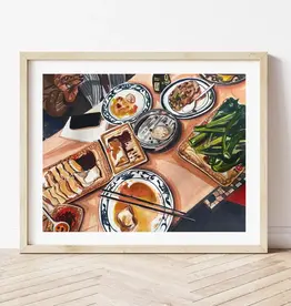 Medjool Studio - Art Print, Nom Wah Tea Parlor, 8 x 10"