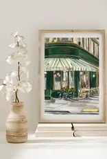 Medjool Studio - Art Print, Paris Cafe, 11 x 14"