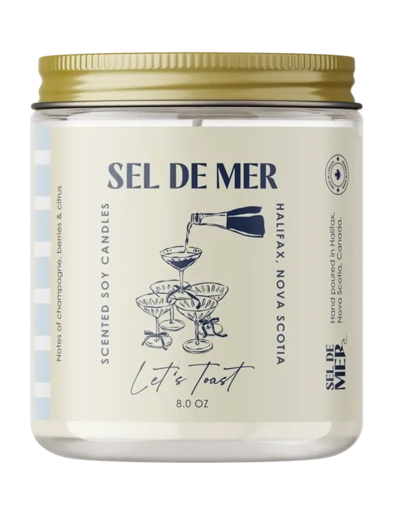 Sel de Mer Candle - Sel de Mer, Let's Toast