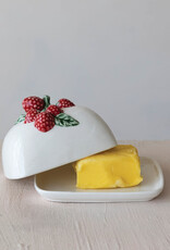 Butter Dish - Raspberries