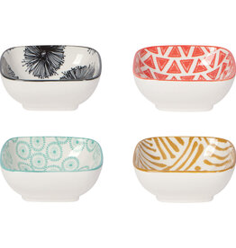 Dip Dish - Mixed Pattern, Set of 4