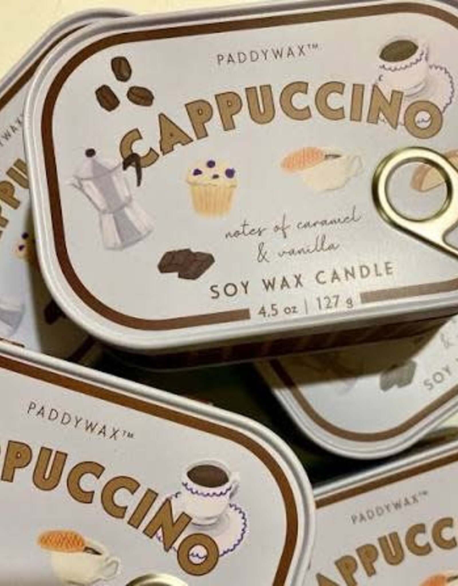 Candle - Decorative Tin, Cappuccino