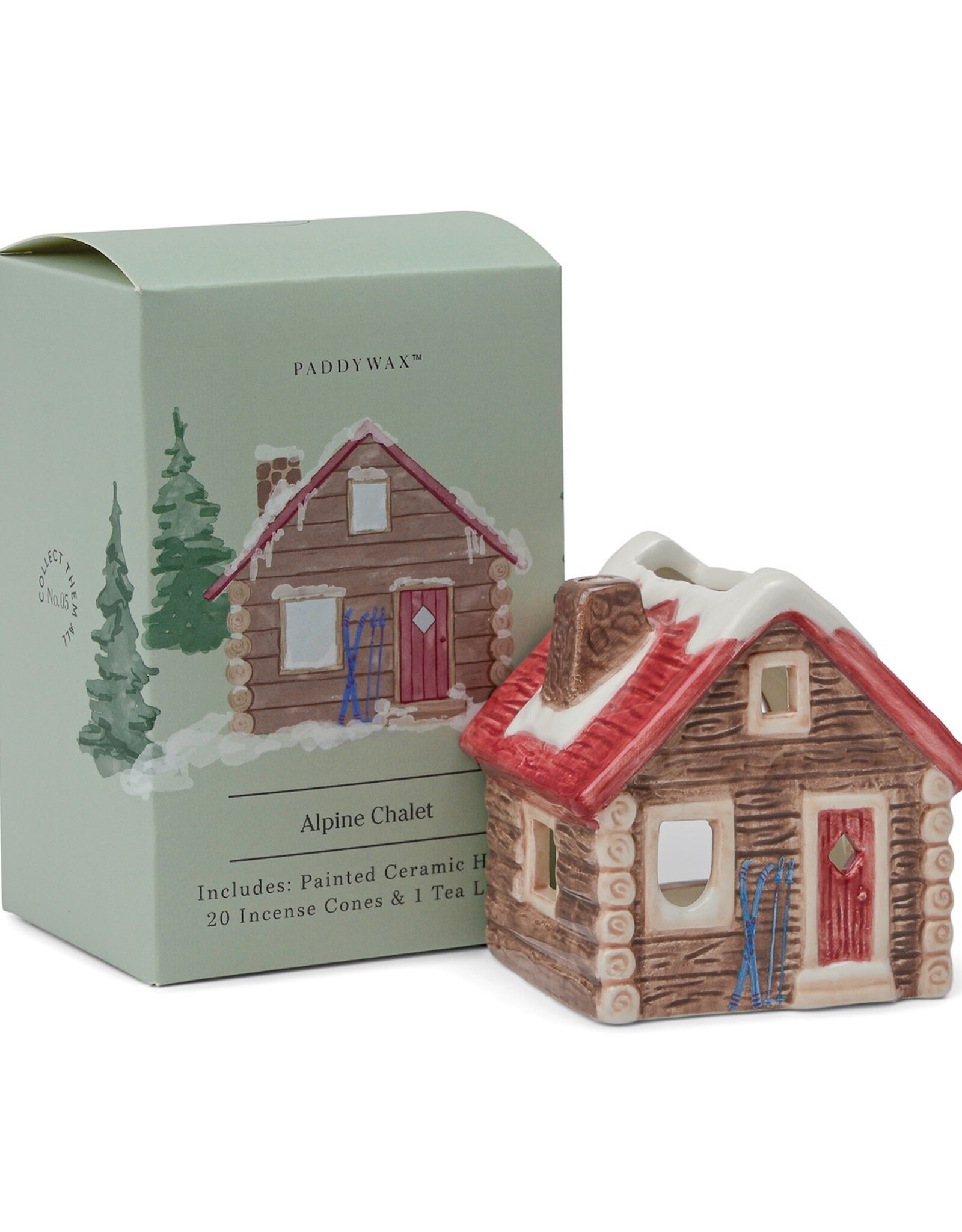 Incense & Tealight Holder - Mountain Chalet