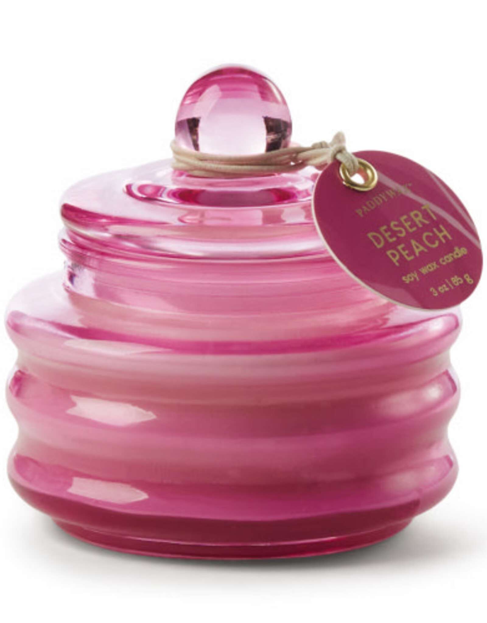 Candle - Bubble Glass, Desert Peach