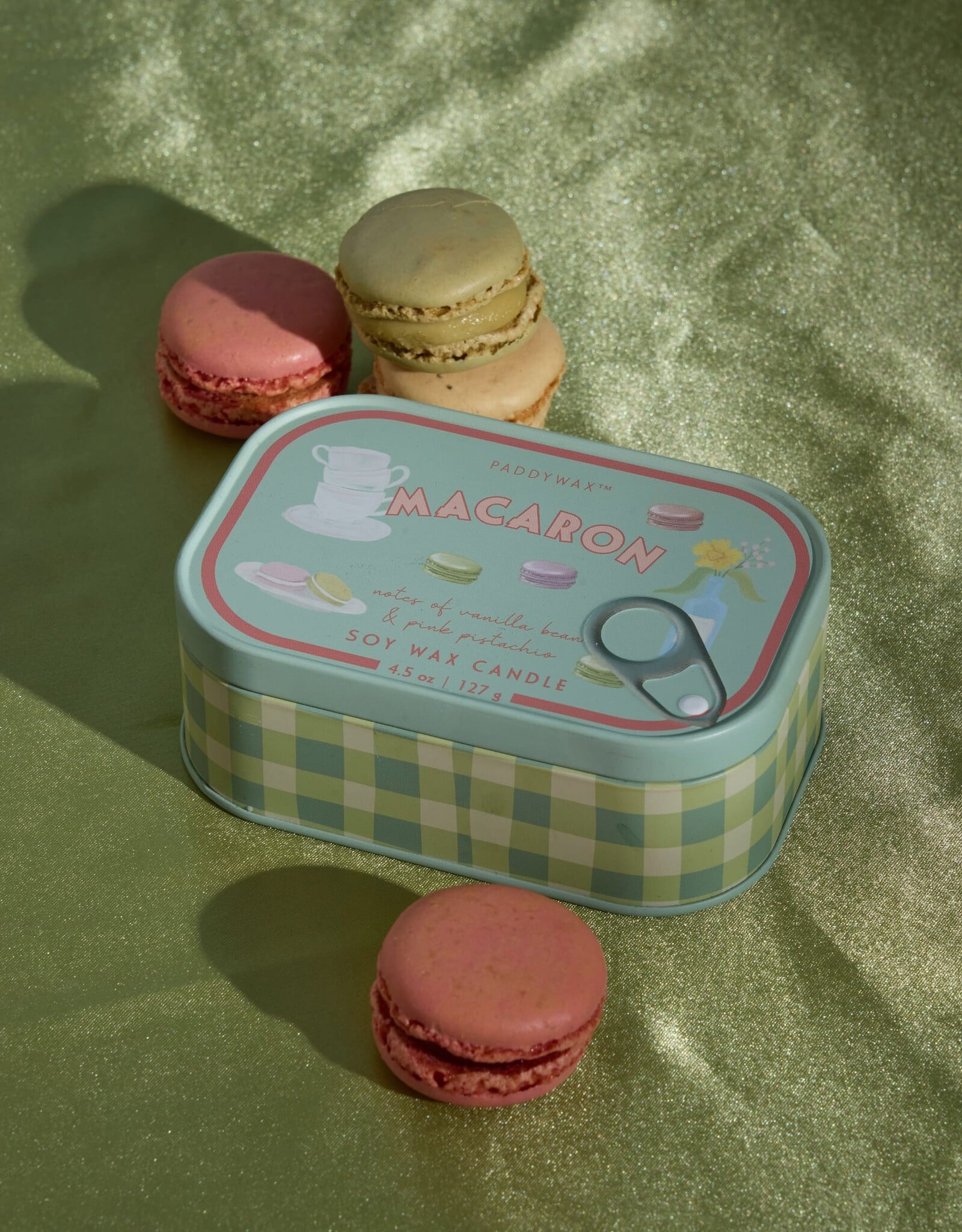 Candle - Decorative Tin, Macaron