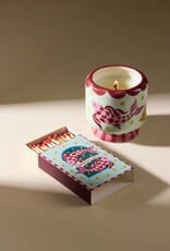 Candle - Ceramic Hand-Painted, Citrus Eucalyptus
