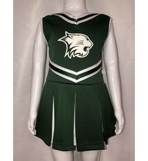 Third Street Sportswear Cheerleading Dress w/ wildcat head & Bloomer panty