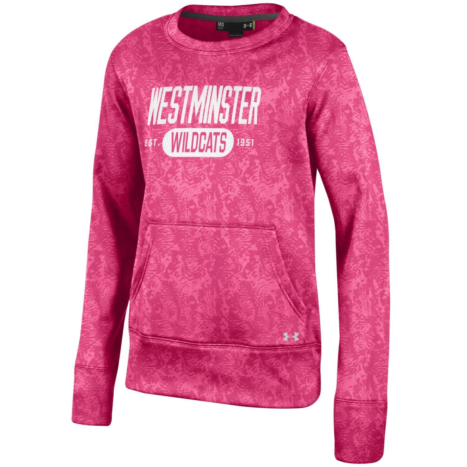 pink camo under armour sweatshirt