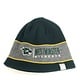 Champion Hat: Reversible Stripe Beanie - Green with Gold Stripe