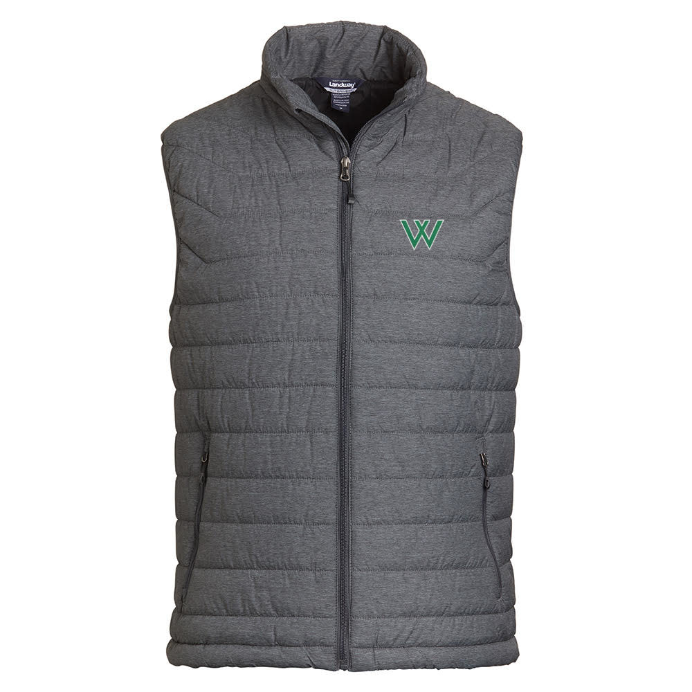 Landway Outerwear Vest: Uscape Apparel Landway Outerwear Men's Carbon Puffer