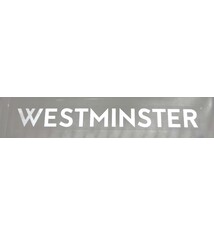 Sticker: Westminster Medium w/White lettering