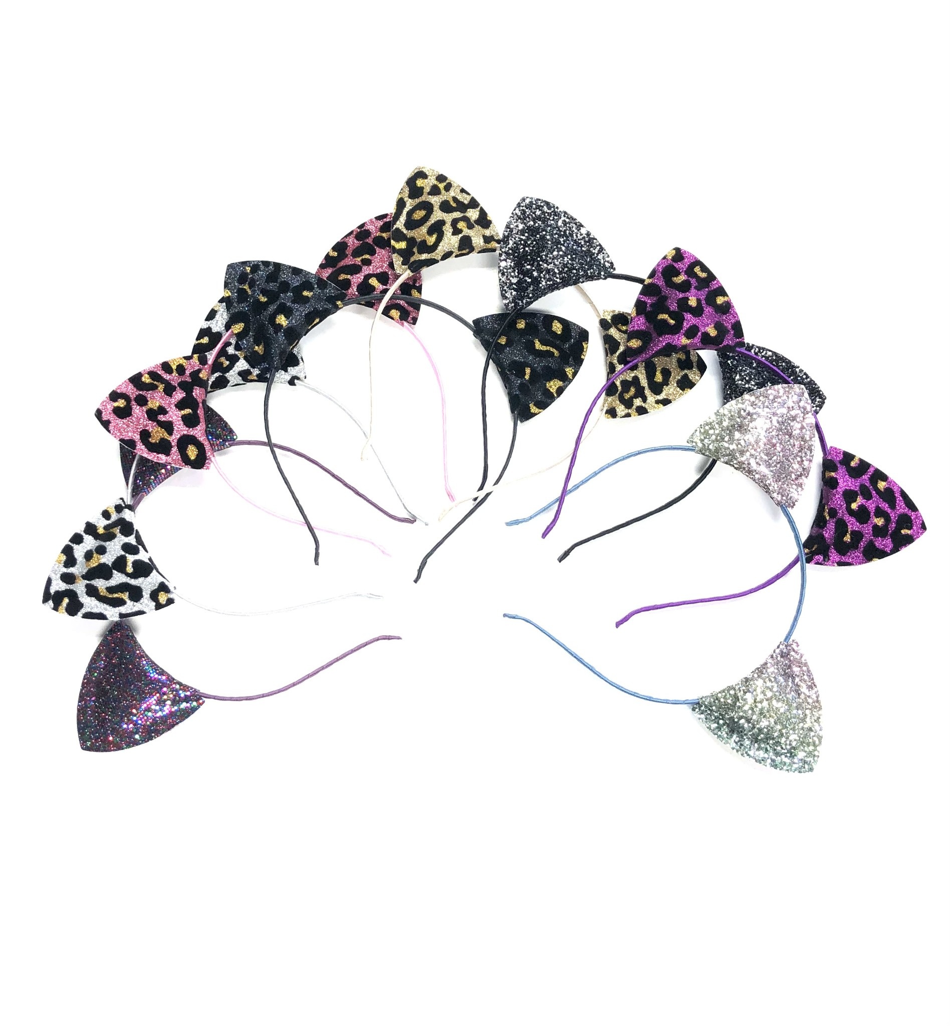 Cat Ears: Glitter & Sequins Headband