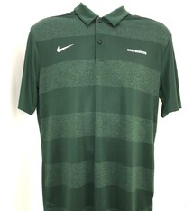 Nike Polo: Nike Early Season Green Tonal Stripe