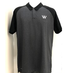 Nike Polo: Nike Dry Raglan Black & Gray