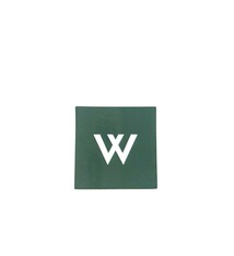 Magnet: W Square - Dark Green