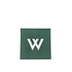 Magnet: W Square - Dark Green