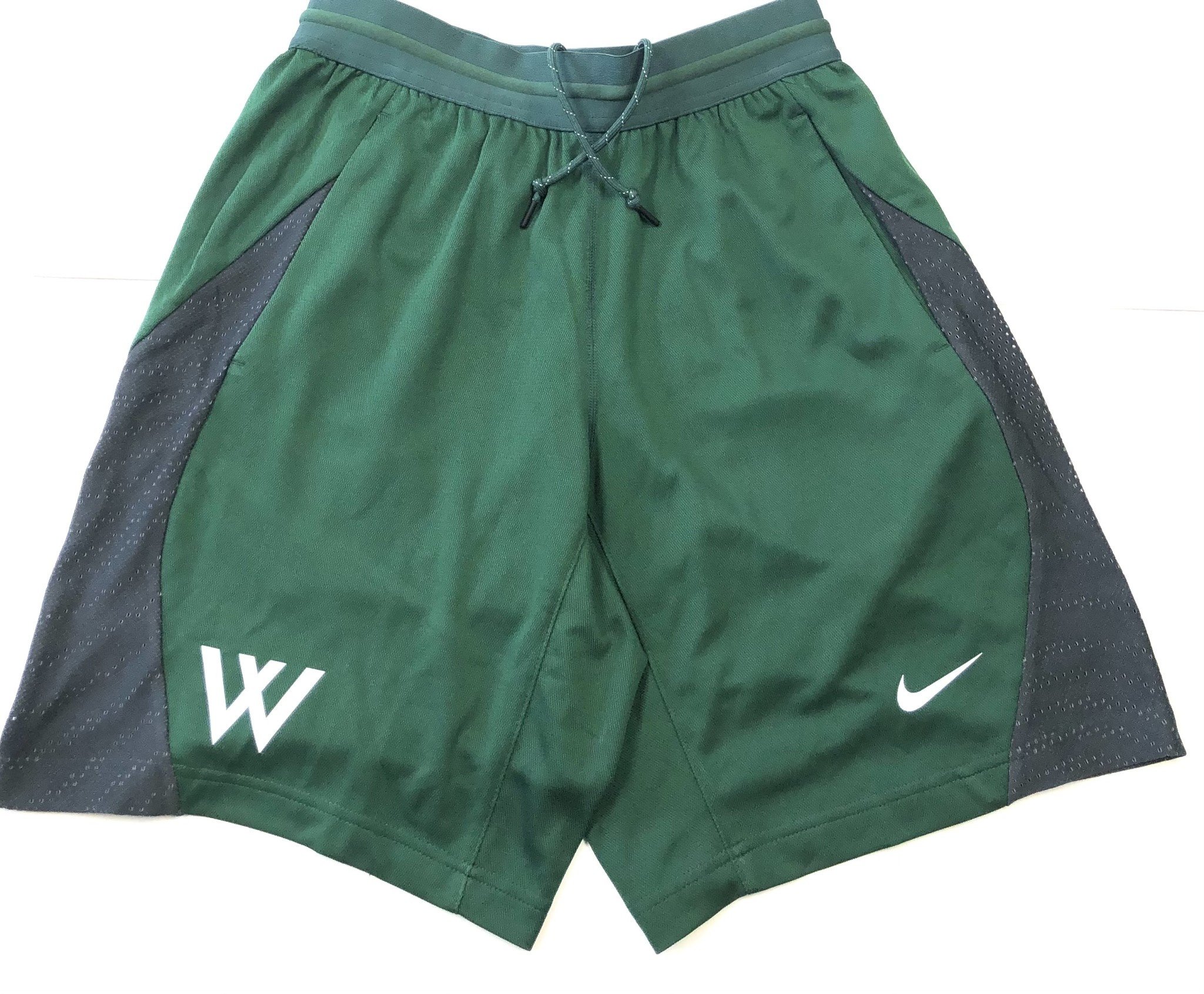 Nike Shorts: Nike Fly Knit Green with Gray Mesh Side