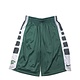 Nike Shorts: Nike XL Elite - Green/Gray Squares Down Side