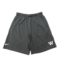 Nike Shorts: Nike Anthracite Fly 2.0 w/White W
