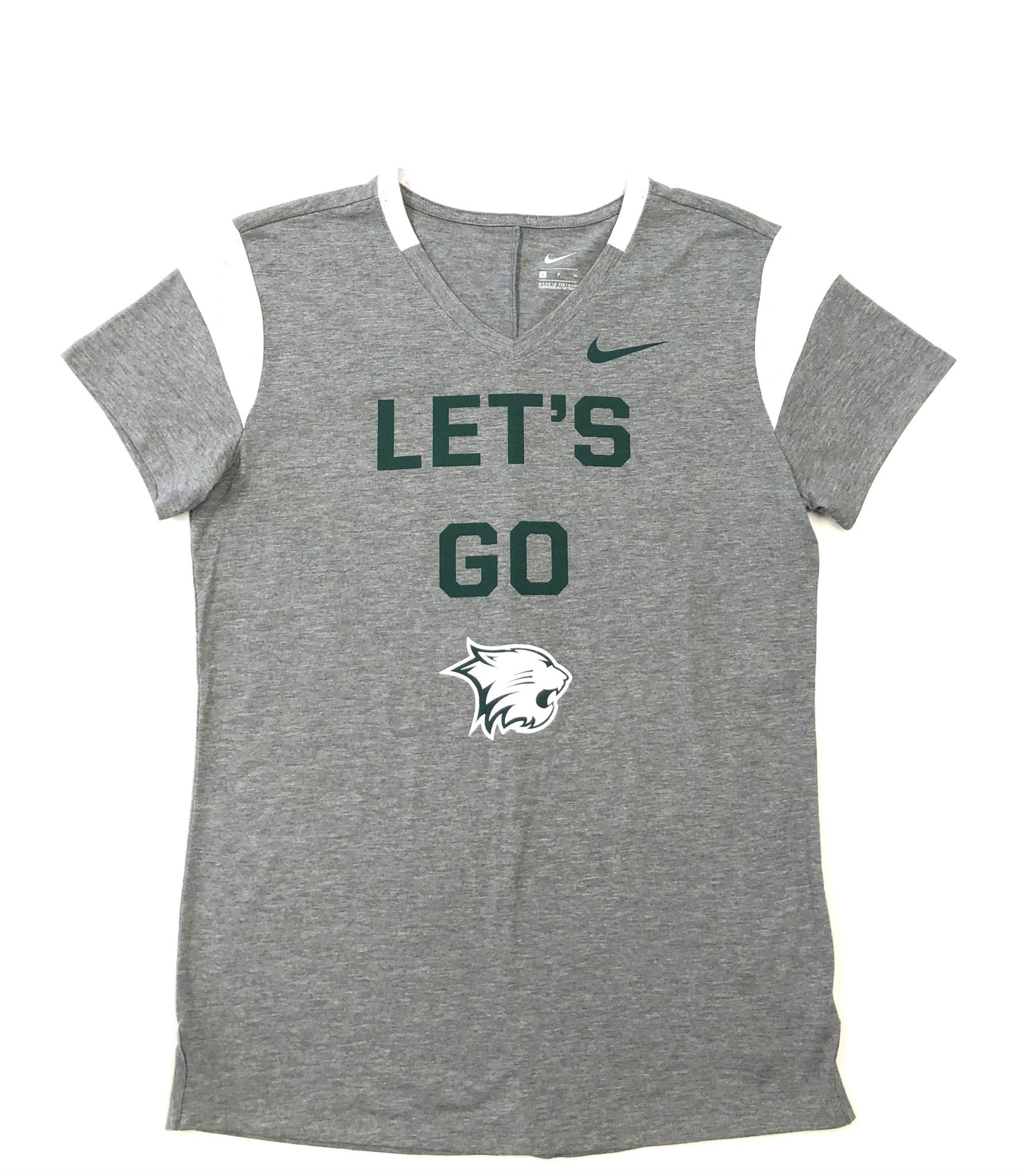 Nike T: Nike Women's Gray Let's Go Wildcat Head