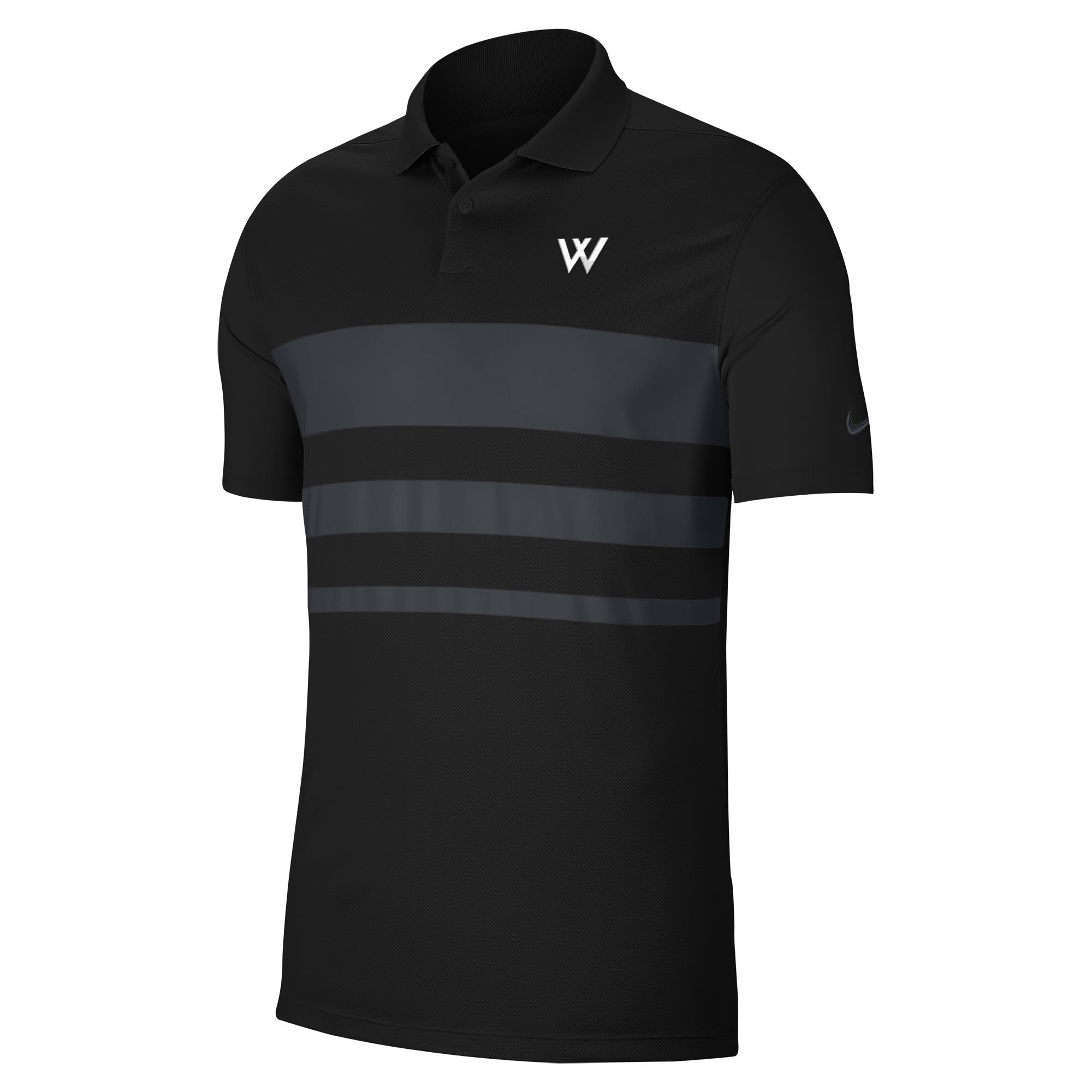 Nike Polo: Nike Vapor Victory Block - Black/Graphite