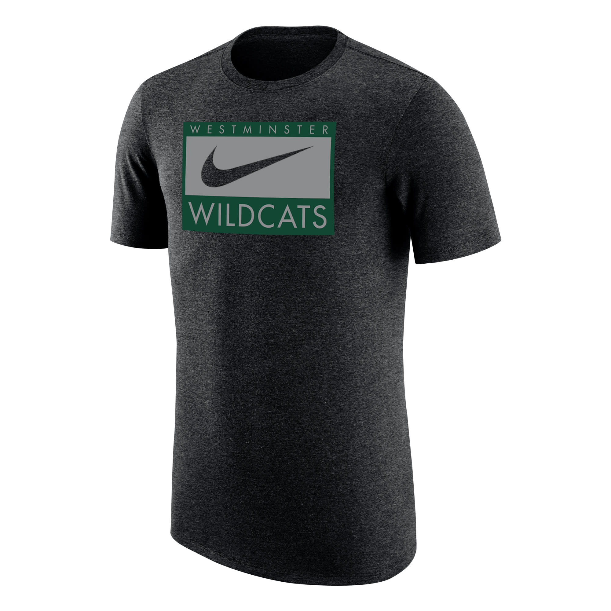 Nike T: Nike Triblend SS Black Heather Swoosh