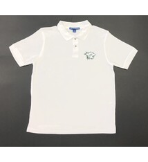 Port Authority Polo: Port Authority Silk Touch White w/Cathead Logo