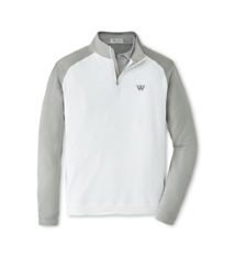 Peter Millar Pullover: Peter Millar Mens Perth Raglan Colorblock Performance Quarter-Zip