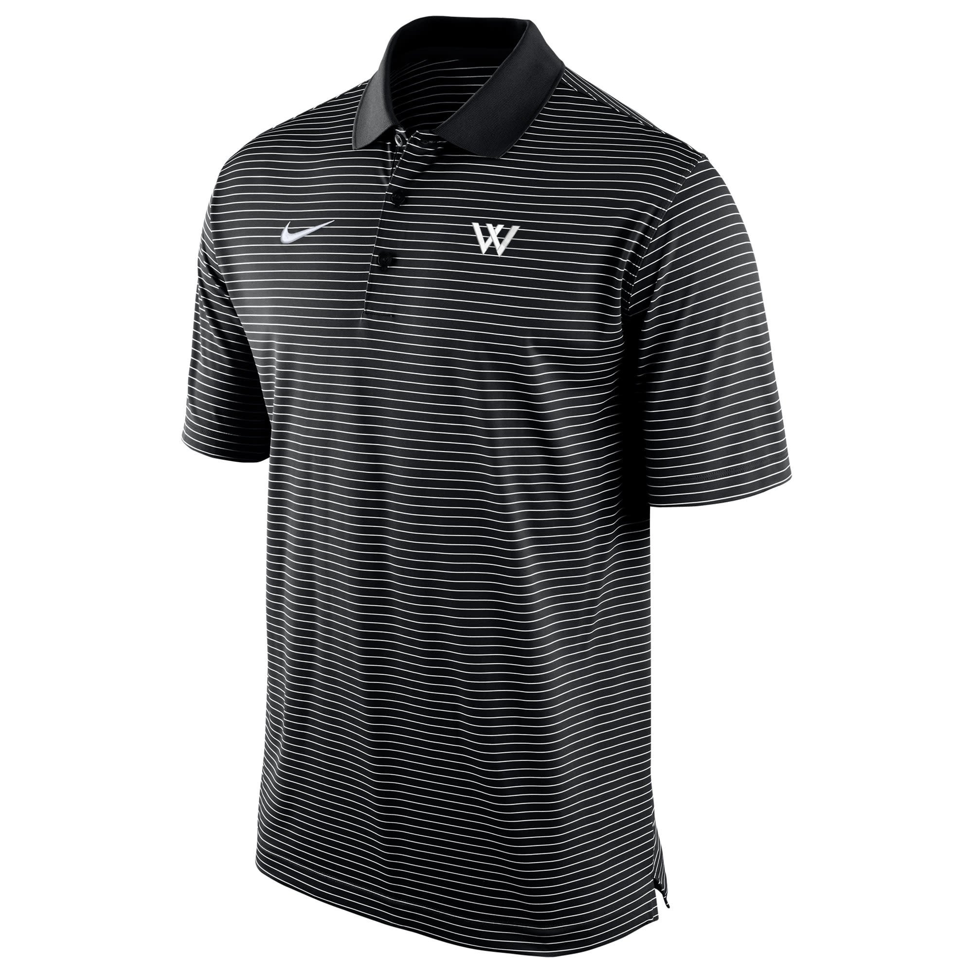 Nike Polo: Nike Stadium Stripe Polo- Black