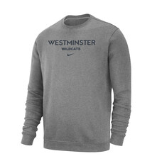 Nike Sweatshirt: Club Fleece Crew DkHeather
