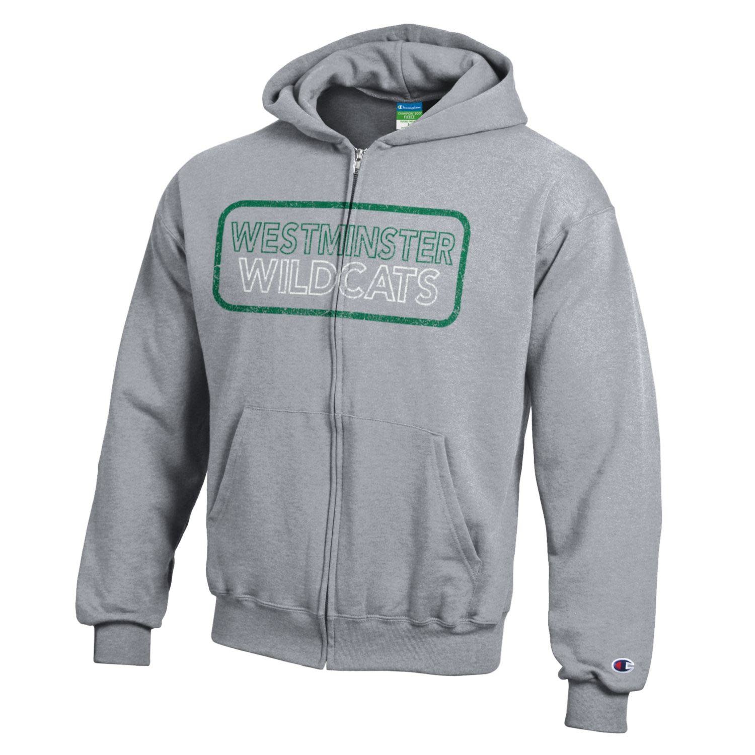 Champion Hoodie: Champion Powerblend Full Zip, Westminster inside box