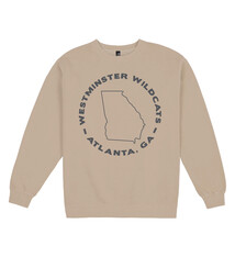 Uscape Crew: Uscape Apparel Fleece Crew Sandstone