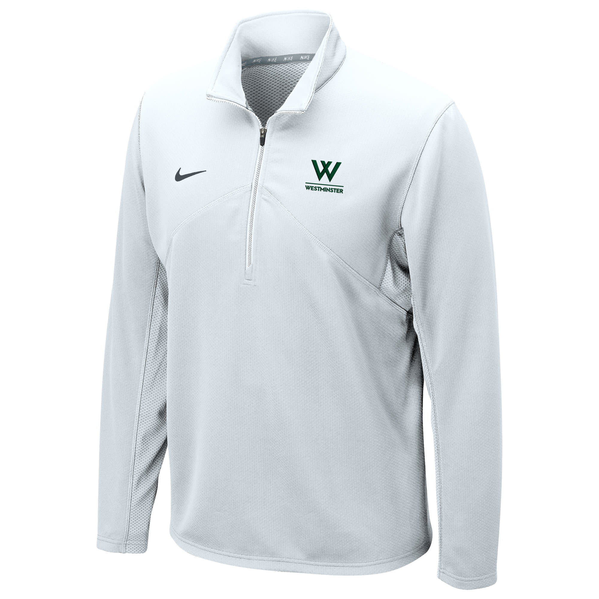 Nike Pullover: Nike Training 1/4 Zip, White