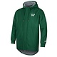 Champion Jacket: Sherpa Lined Stadium Jacket - Dark Green