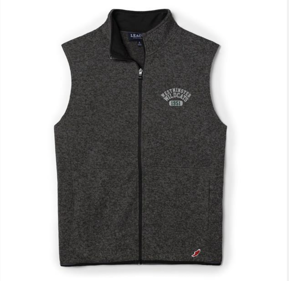 L2 Brands Vest: League Saranac Vest, Charcoal Gray